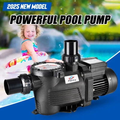 Stainless Steel Pool Pump for Inground, Corrosion-Resistant, 110V 60HZ Durable - Image 1 of 4