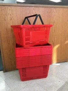 SHOPPING BASKETS "JUMBO SIZE" SET OF 12 - Picture 1 of 1