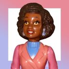 Playskool Dollhouse AFRICAN AMERICAN WOMAN MOM MOTHER LADY in PINK BLOUSE