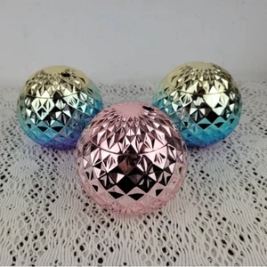 Discokugel Tassen rosa & gold grün lila Party 3 Stück neu ohne Etikett unbenutzt - Bild 1 von 5