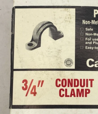 Carlon PVC Conduit Clamp, 3/4''-10 pieces ⭐ - Image 1 of 4
