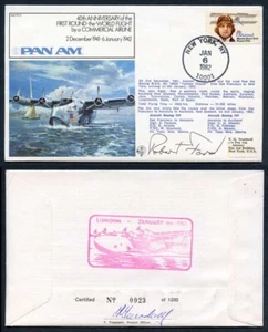 FF37c 1st Round the World Flight by a Commercial Airline Signed Robert Ford - Picture 1 of 1