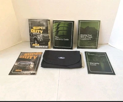 2012 FORD SUPER DUTY F250 F350 F450 Owners Manual Set & Case OEM Free Shipping  - Image 1 of 4