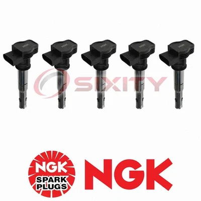 For Volkswagen Rabbit NGK 5 pc Ignition Coils 2.5L L5 2006-2009 xm - Image 1 of 4