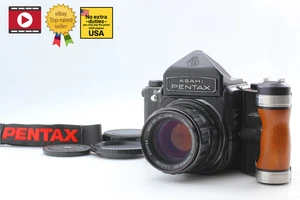 [ N MINT w/ Grip Strap ] Pentax 6x7 Eyelevel MUP + T 105mm F2.4 Lens From JAPAN - Picture 1 of 16