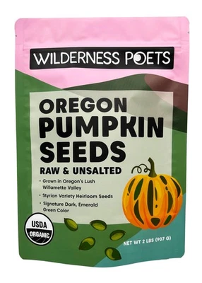 Oregon Pumpkin Seeds - Organic, Heirloom, Raw - Shelled, No Salt, Bulk Size (... - Image 1 of 4