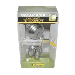 Weiser Lock Heavy Duty Satin Chrome NEW! - Picture 1 of 13