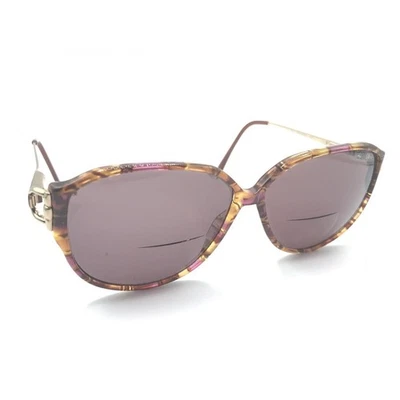 Gafas de sol Gucci GG 2189 FS3 a rayas púrpura de gran tamaño marcos 57-11 130 para mujer Foto 1 de 4
