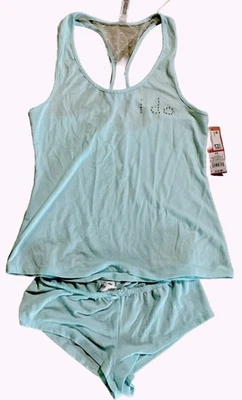 Conjunto de ropa de dormir nupcial Gillian & O’Malley en X-Pequeño, gran regalo azul algo  Foto 1 de 4