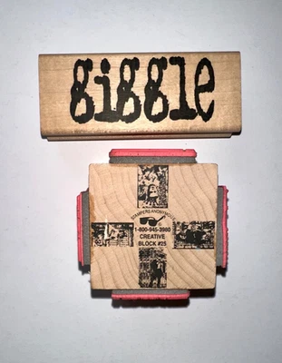 Tim Holtz Stampers Anonymous Wooden Rubber  Stamp Creative Block #25 Lot Rare - Image 1 of 4