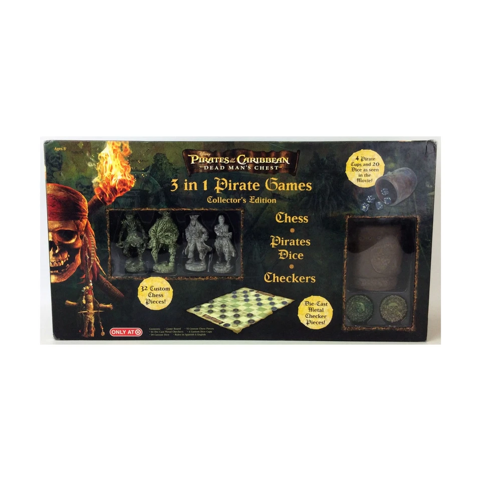 Friendly G Boardgame  Pirates of the Caribbean - 3 in 1 Pirate Game Box Fair/NM - Image 1 of 1