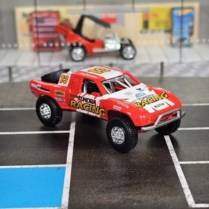 1:64 Hot Wheels LE Toyota Tundra Racing Baja Trophy Truck Red White #13 Off-Road - Picture 1 of 10