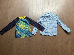 Boys shirts lot size 5 & 5/6 Eddie Bauer pajama pants kids fishing shirts - Picture 1 of 15