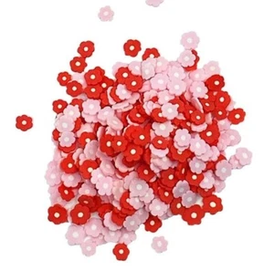 Fiori di San Valentino Sprinkletz NK159 rosso rosa shaker riempitivo bottoni artigianali Galore - Foto 1 di 2