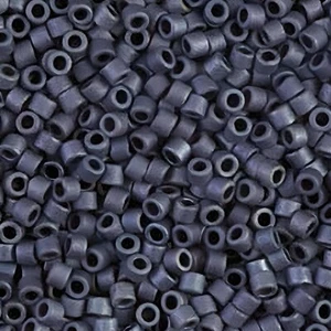 Miyuki Delica Seed Beads Size 11/0 Matte Gunmetal 7GM Tube DB301 - Picture 1 of 4