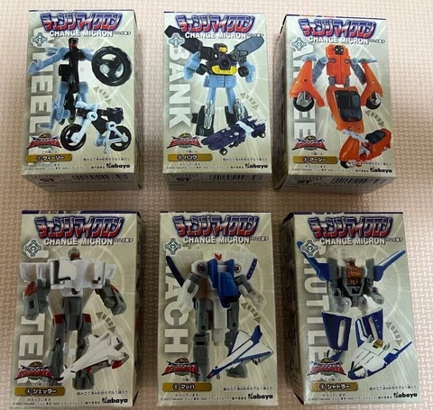 Transformers Kabaya Change Micron 6 set Complete Jetter Mach Shuttler Wheelie Ba Cover