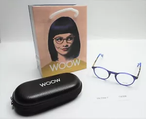 WOOW "On Time 1" Eyeglasses Frame Italy Col 008 Ink Blue 47, 20-143 Includes Zip - Picture 1 of 9