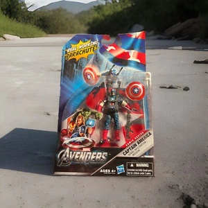 Marvel The Avengers Captain America Aerial Infilltration Mission Figure 2011 New - Picture 1 of 12