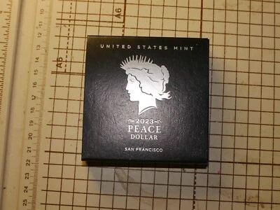 2023 $1 Proof PEACE Silver Dollar - San Francisco in Box w/ COA - Image 1 of 4