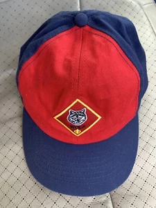 SALE Cub Scout Wolf Rank Scout BSA Uniform Hat Adjustable back Small Medium Red - Picture 1 of 1