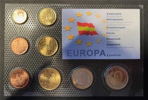 Circulated coin set-Spain 1999-Euro motif set - ("sealed on foil") - Picture 1 of 2