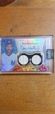 2022 TOPPS DYNASTY DON MATTINGLY AUTO DOUBLE BAT RELIC/5