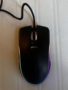 Onn Gaming Mouse w/ Attached USB Power Cable - Picture 1 of 6