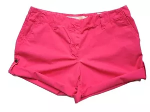 Pantalones Cortos Chinos J Crew Mujer Rosa Clásicos Sarga Desgasteados Dobladillo Rollo Algodón Talla 6 - Imagen 1 de 1