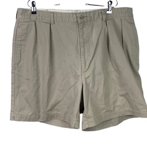 Polo Ralph Lauren Mens Khaki Classic Fit Cotton Twill Pleated Shorts Size 40 - Picture 1 of 4
