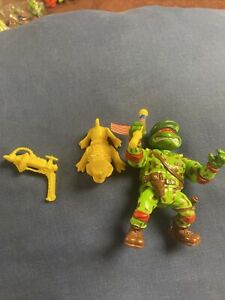 Teenage Mutant Ninja Turtles Green Beret Raphael, Raph,  vintage playmates TMNT