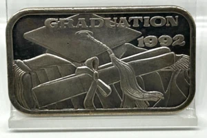 1992 Graduation 1oz Silver Art Bar - Picture 1 of 2