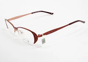 Helium Paris HE4266 Womans Eyeglasses Frames Pink Metal Half Rim 52-16-140 - Picture 1 of 6