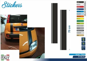 Fascia adesiva cofano portellone posteriore Fiat PANDA TUNING FT PD F2 - Imagen 1 de 1