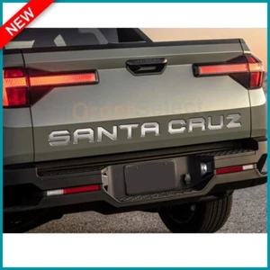 2025 Chrome Tailgate Letters for HYUNDAI SANTA CRUZ Vinyl Plastic 3D Inserts - Picture 1 of 4