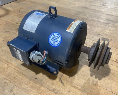 5HP Leeson G13004.00 Motor 3PH 208-230/460V Frame 184T 3.7kW C184T17DB39B - Image 1 of 4