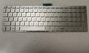 US Keyboard for HP 15-cc000 15-cd000 15-ck000 envy 15-bp000 15-bs silver backlit - Picture 1 of 2