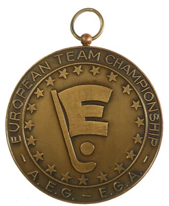 Golf EUROPEAN TEAM CHAMPIONSHIP - BOYS- PORTO CARAS GREECE -bronze 60mm - Picture 1 of 2