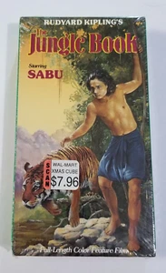 NEW The Jungle Book VHS Starring Sabu Brand new Sealed Classic Movie - Imagen 1 de 2