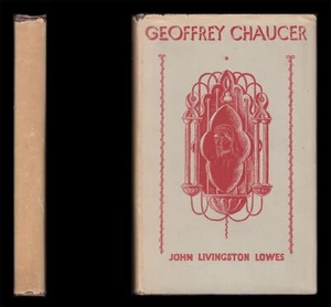 1934 John Livingston Lowes GEOFFREY CHAUCER Lectures World of Affairs, Books Etc - Picture 1 of 19