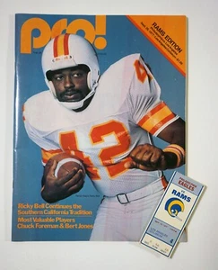 Los Angeles Rams vs Philadelphia Eagles program and ticket stub. Sept 25, 1977 - Picture 1 of 9