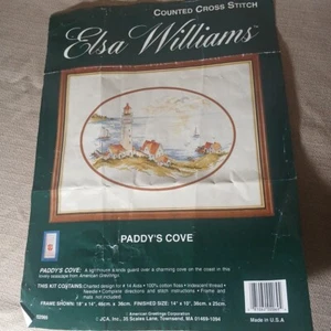 Elsa Williams Paddy’s Cove Counted Cross Stitch Kit USA Made Needlepoint Craft - Picture 1 of 12