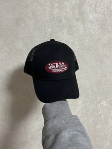 NUEVO Von Dutch X House Negro Y2K Retro Estilo Vintage Gorra Sombrero - Imagen 1 de 7