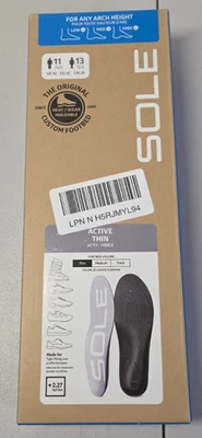 Plantillas ortopédicas delgadas fascitis plantar insertos para zapatos talla hombre:11 mujer:13 Foto 1 de 4