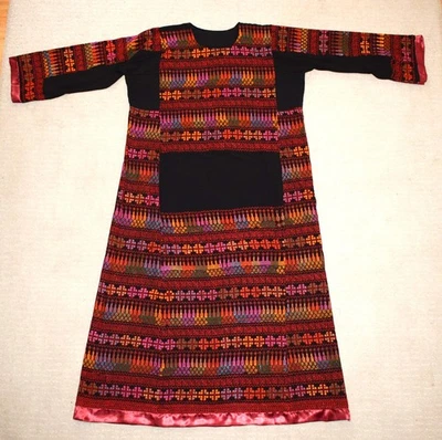 Bordado a mano Tatreez Kaftan Thobe-Palestino Beduino Vestido-Boho Caftan Ves... - Imagen 1 de 4