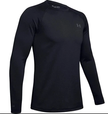 Under Armour 1343243 Men UA ColdGear Base 3.0 Top Baselayer Crew Shirt Black 3XL - Image 1 of 4