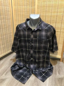 Nike Golf SS Men's Button Up Shirt Dri-Fit Gridlines Tour Premium XL (H84) - Picture 1 of 9