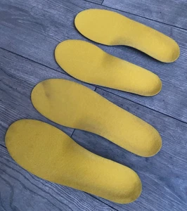Plantillas para botas de esquí tallas 24,5 o 28,5 amarillas se venden en pares - Imagen 1 de 9