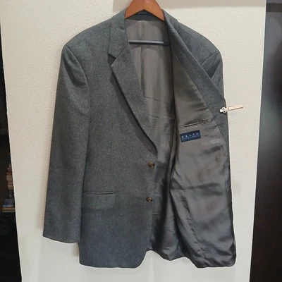 Blazer Ralph Lauren Dillards 100 % cachemir abrigo deportivo chaqueta para hombre 44 T gris Foto 1 de 4