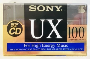 Casetes en blanco Sony UX 60 High Bias tipo II sellados de colección - Imagen 1 de 3