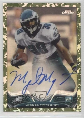 2013 Topps Chrome Camo Military Refractor Rookie /99 Miguel Maysonet #13 Auto RC - Image 1 of 2